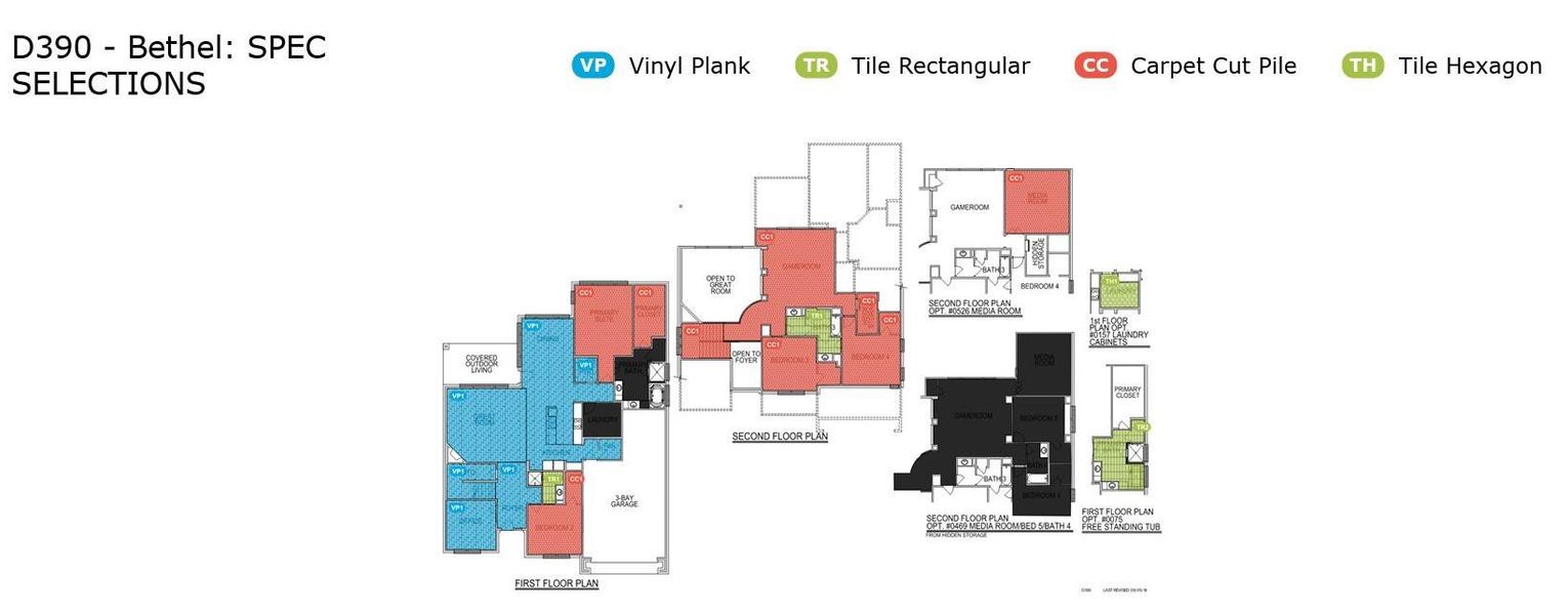 2D floor plan layout of this home in Cross Creek Ranch 65′, Fulshear, TX (Image 5).