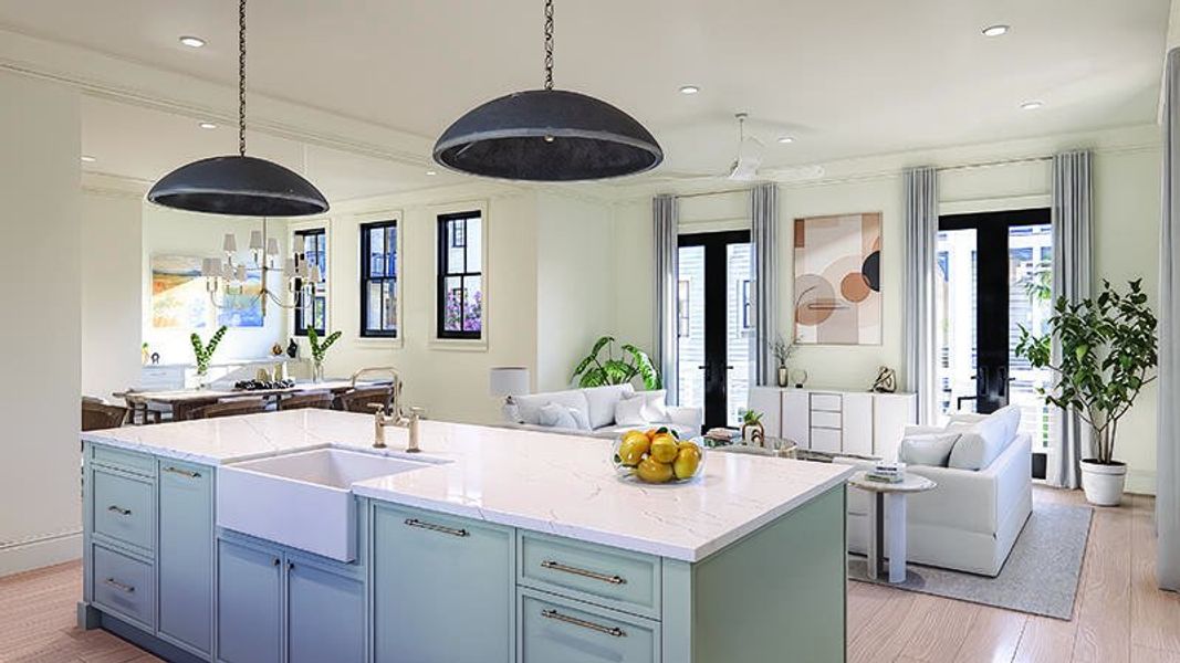 Furnished interior view inside a new home in , Mount Pleasant (Image 9).