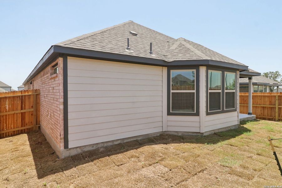 Exterior details and patio area of a home in Kallison Ranch, San Antonio (Image 3).