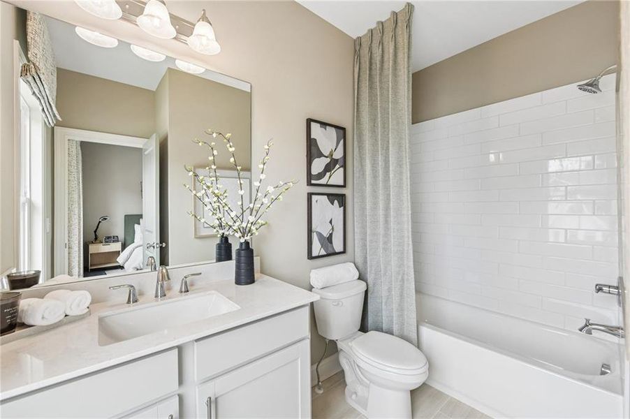 Furnished interior view inside a new home in Palisades, Cumming (Image 31). Furnished interior view inside a new home in Palisades, Cumming (Image 31).