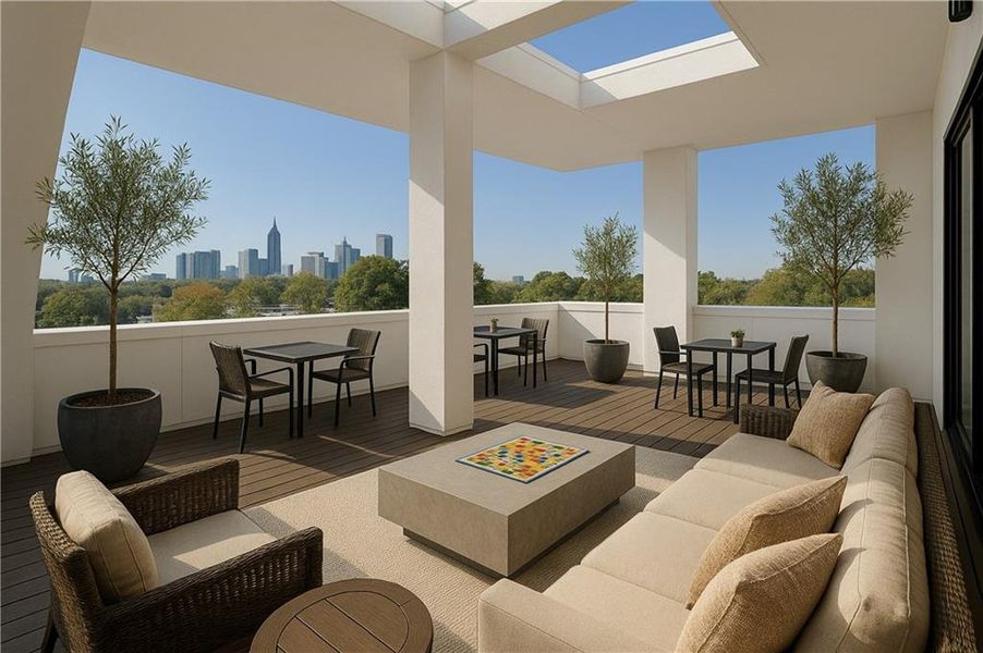 Exterior details and patio area of a home in , Atlanta (Image 21).