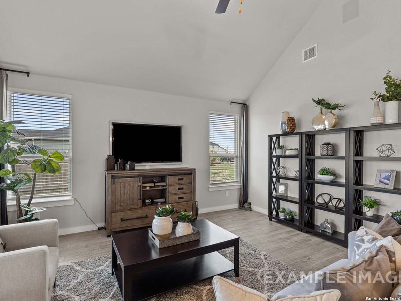 Furnished interior view inside a new home in Hannah Heights, Seguin (Image 14).
