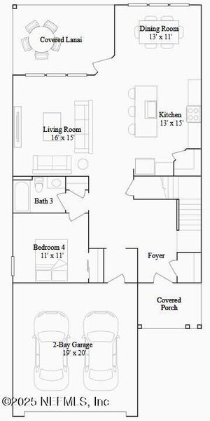 2D floor plan layout of this home in Silver Falls Single Family at SilverLeaf: Silver Falls 40s at SilverLeaf, St. Augustine, FL (Image 1). 2D floor plan layout of this home in Silver Falls Single Family at SilverLeaf: Silver Falls 40s at SilverLeaf, St. Augustine, FL (Image 1).