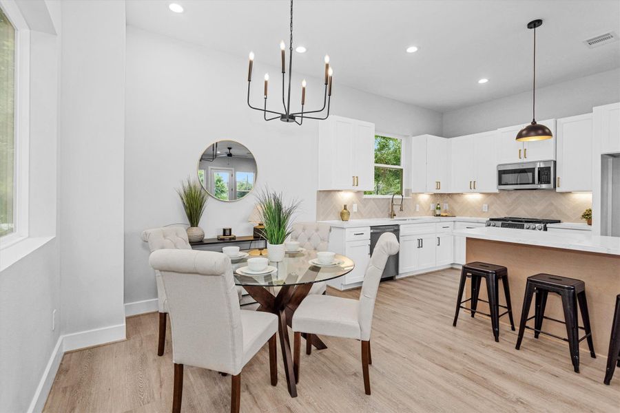Furnished interior view inside a new home in , Houston (Image 31).