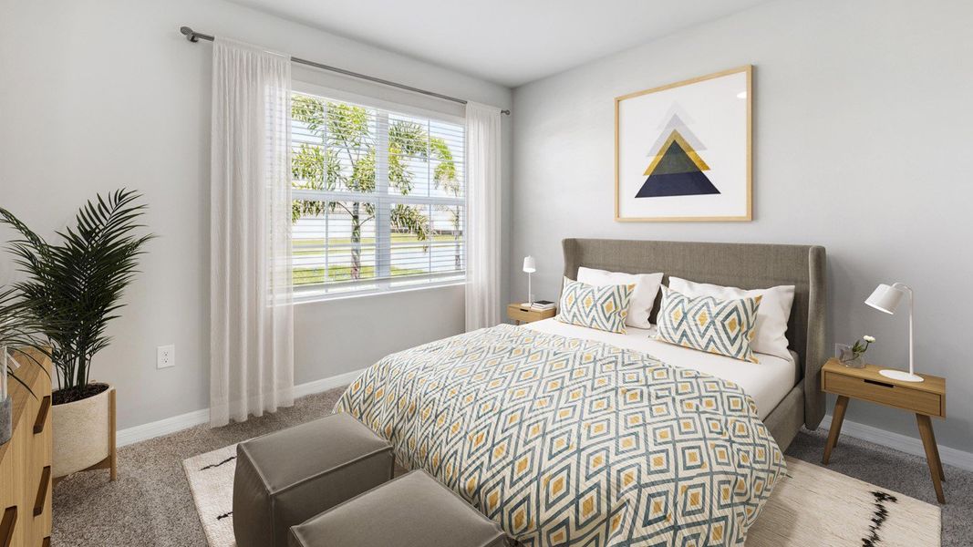 Representative furnished interior of a home built from the Aria by D.R. Horton in Coral Bay - Express & Tradition, North Fort Myers (Image 6).