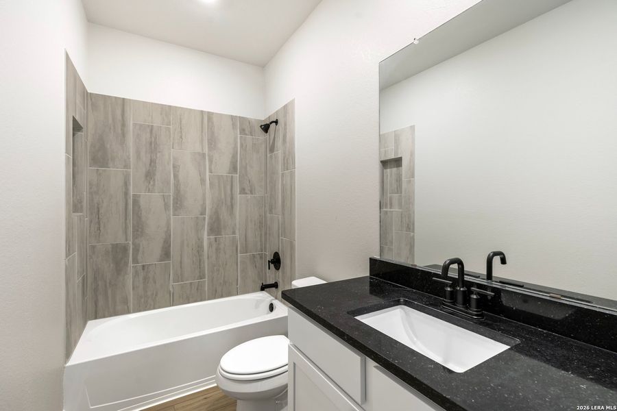 Furnished interior view inside a new home in Hightop Ridge, Converse (Image 5). Furnished interior view inside a new home in Hightop Ridge, Converse (Image 5).
