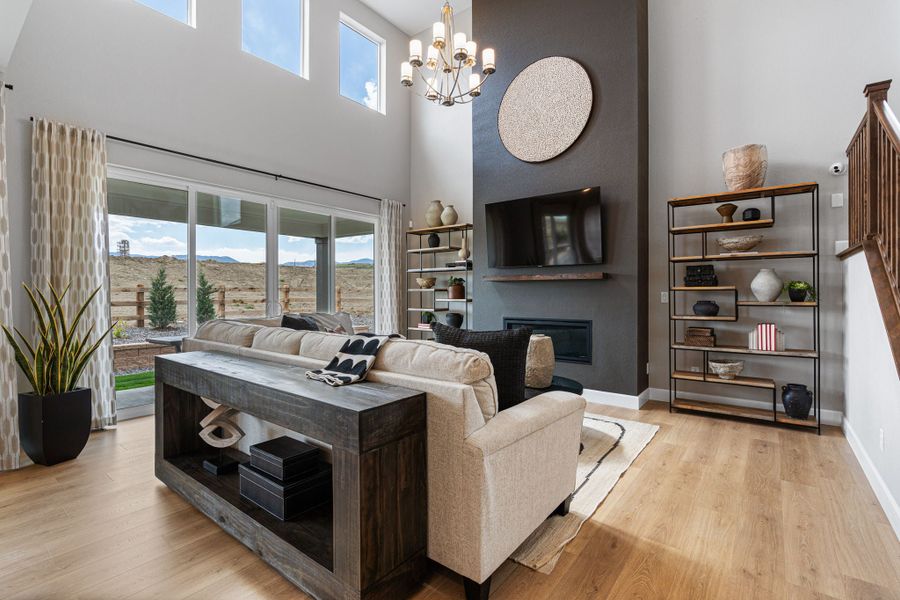Representative furnished interior of a home built from the Fairmount by Taylor Morrison in Sugar Creek City Collection, Loveland (Image 12).