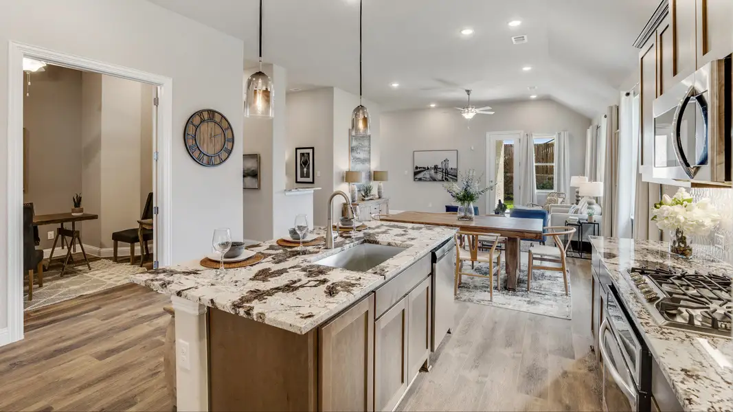 Furnished interior view inside a new home in Anna Ranch, Anna (Image 5).