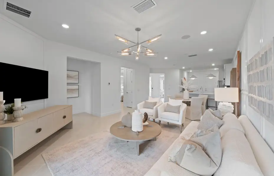 Furnished interior view inside a new home in Del Webb Naples, Ave Maria (Image 7).