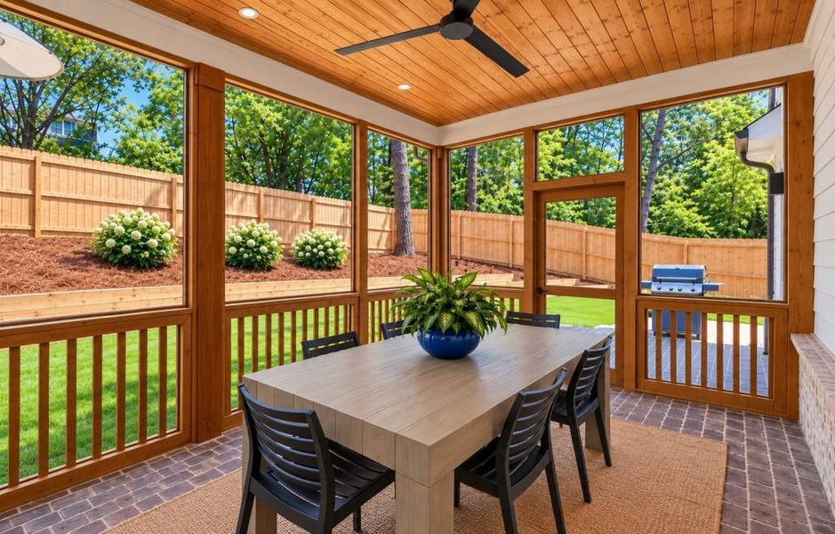 Exterior details and patio area of a home in , Chamblee (Image 24).