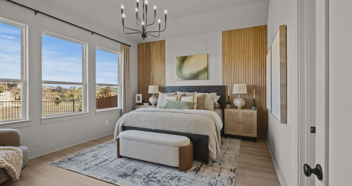 Representative furnished interior of a home built from the Malia by Chesmar Homes in Gregg Ranch, Marble Falls (Image 15).