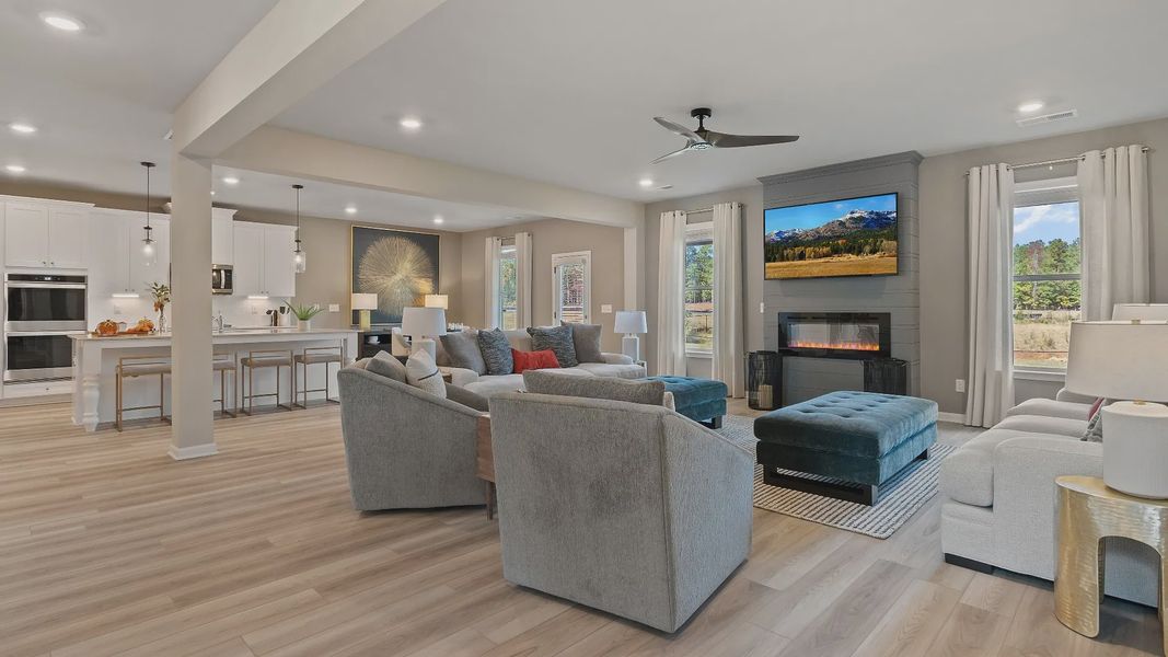 Representative furnished interior of a home built from the McKinley II - SL by DRB Homes in Brighton, Locust Grove (Image 10).