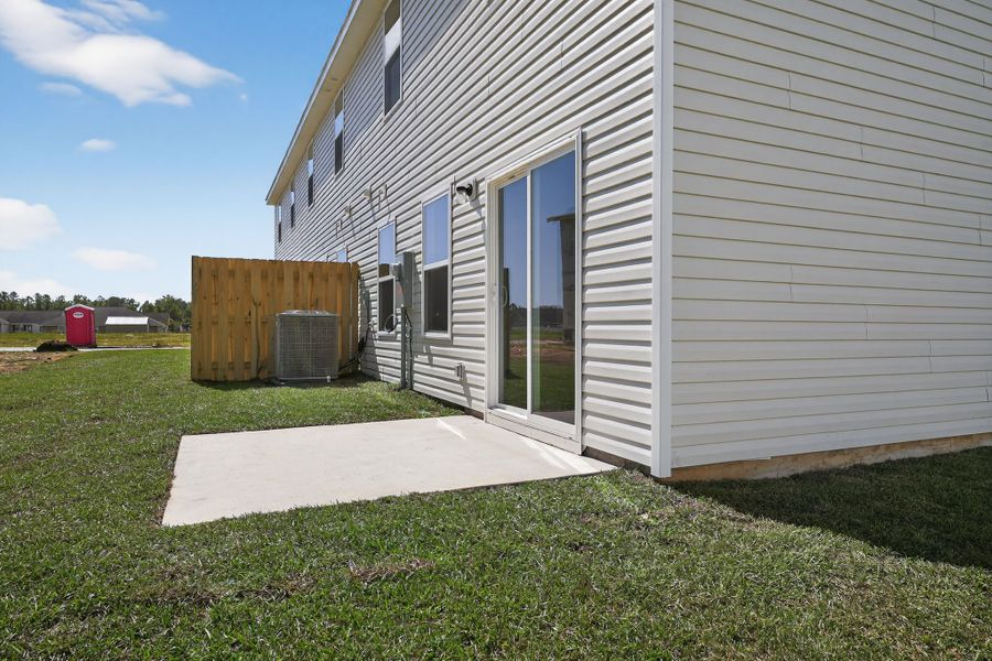 A house with a garage.