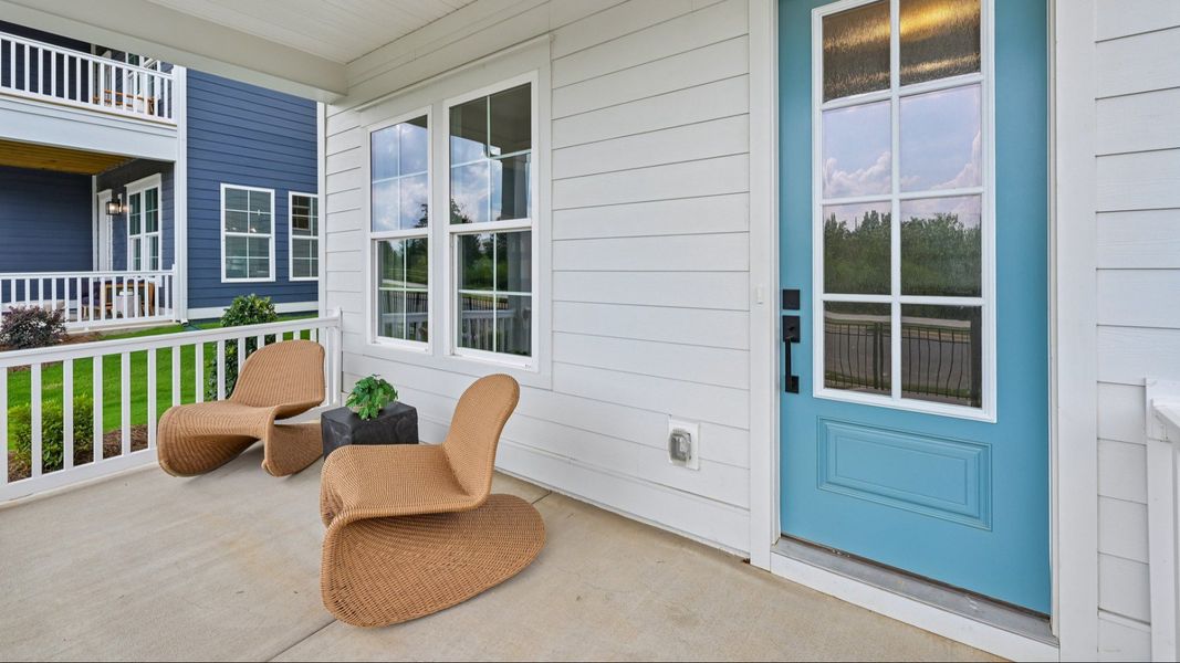 The Westport Plan by DRB Homes in Miller Farm - Front Porch The Westport Plan by DRB Homes in Miller Farm - Front Porch