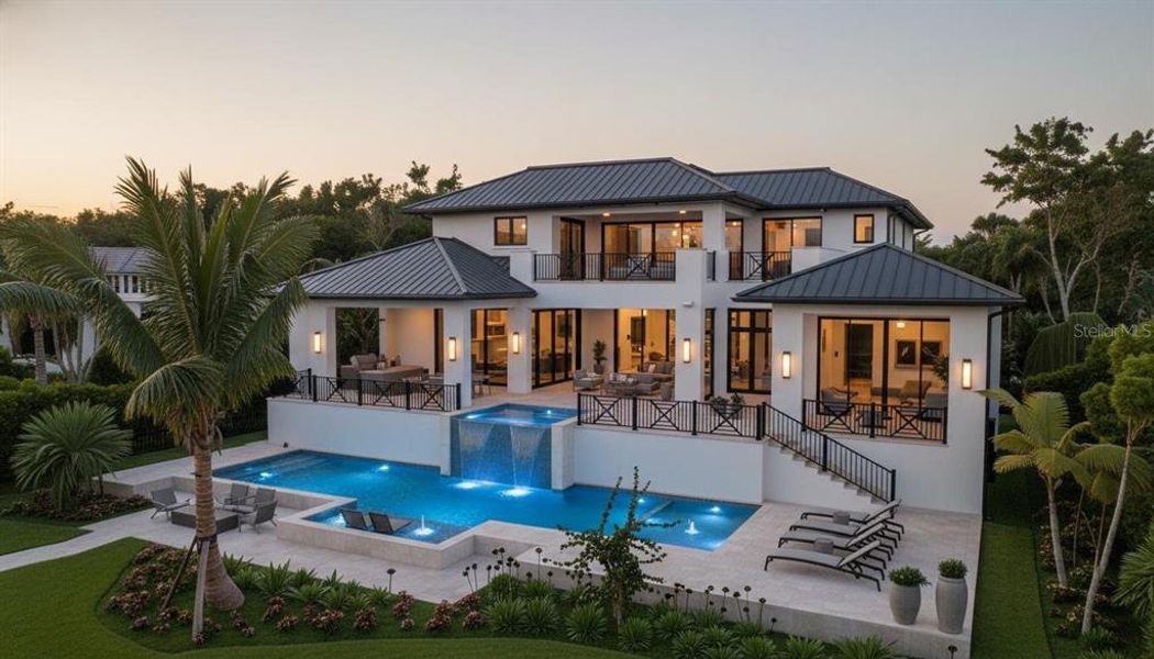 Exterior details and patio area of a home in , Sarasota (Image 3).