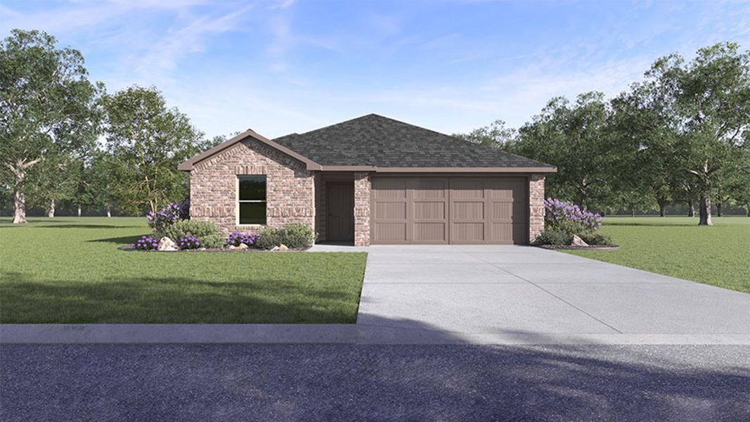 Front exterior of a home in the Overlook West community, located in Wolfforth, TX (Image 11).
