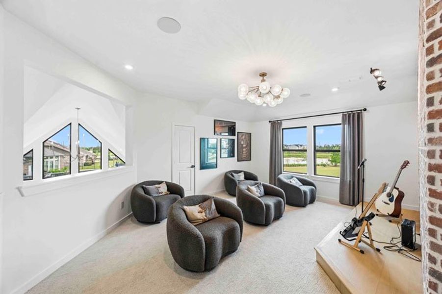 Furnished interior view inside a new home in Bridgeland 45', 50', 70', Cypress (Image 31).