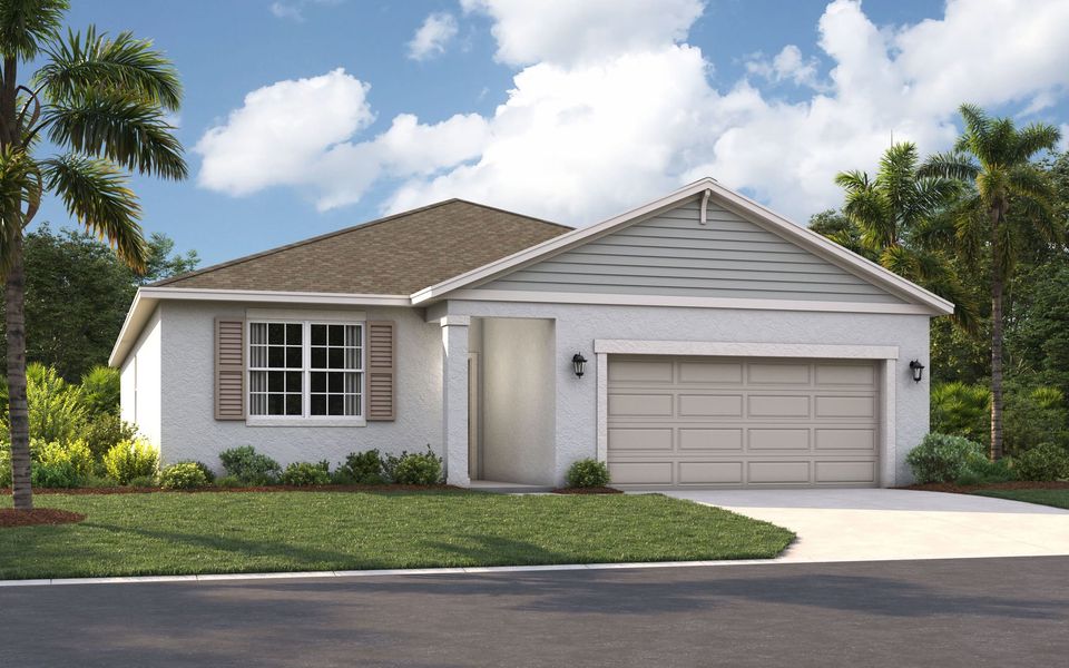 Front exterior of a home in the Hidden Cove community, located in Eustis, FL (Image 11).