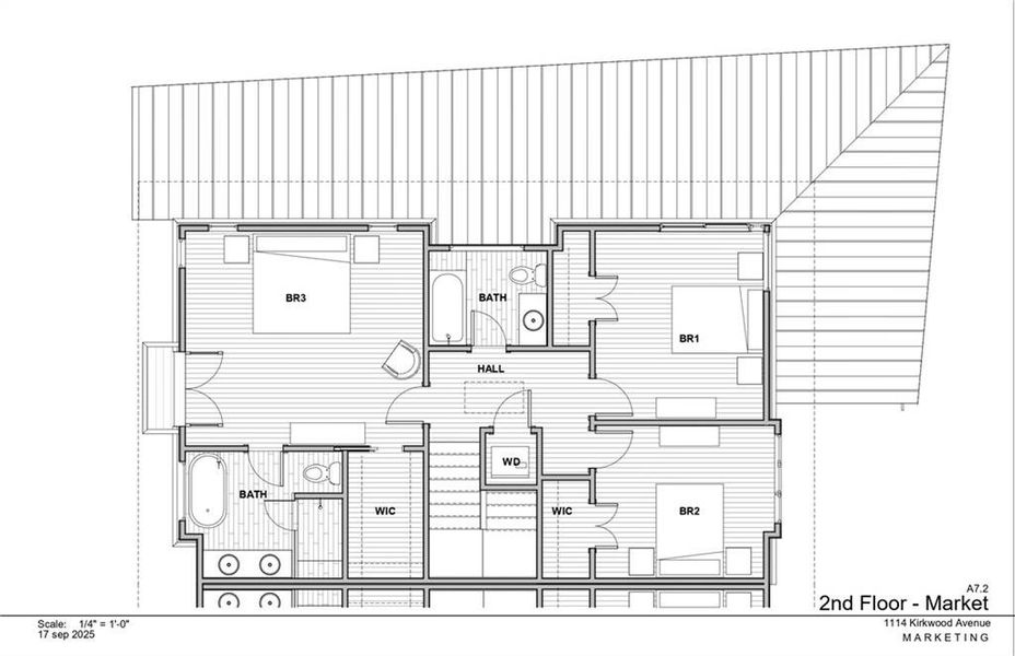 2D floor plan layout of this home in , Atlanta, GA (Image 4).