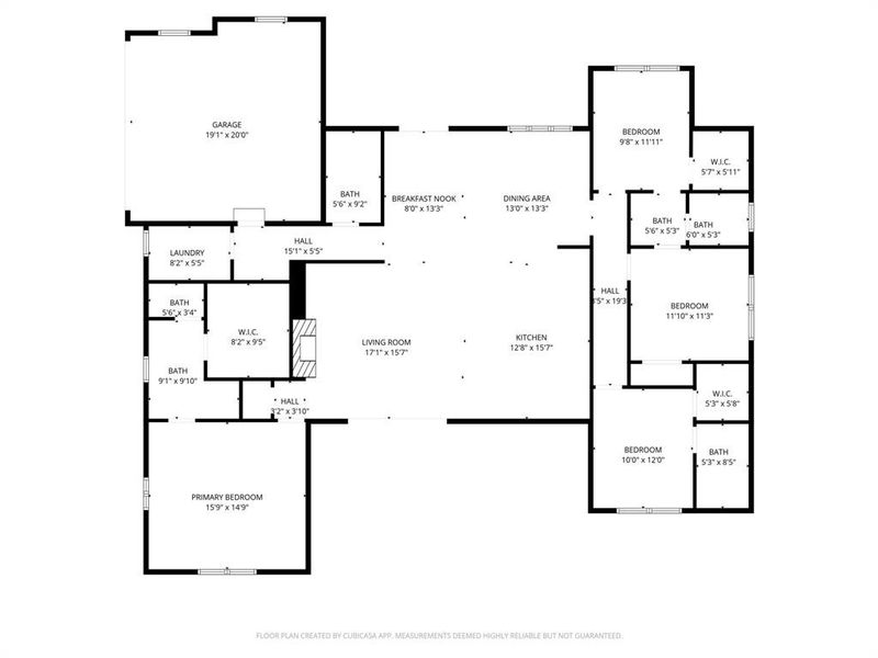2D floor plan layout of this home in , Corsicana, TX (Image 5).
