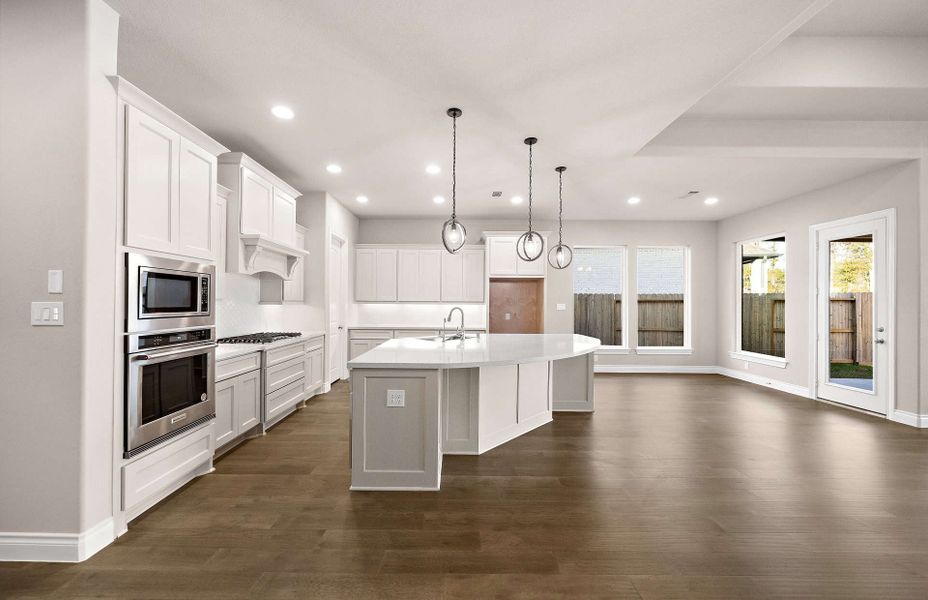 Representative furnished interior of a home built from the 3070 by Ravenna Homes in The Highlands 55′, Porter (Image 11).