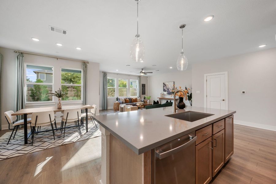 Furnished interior view inside a new home in Sarah's Creek, Pflugerville (Image 28).