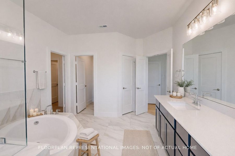 Furnished interior view inside a new home in Sorella, Tomball (Image 11). Furnished interior view inside a new home in Sorella, Tomball (Image 11).