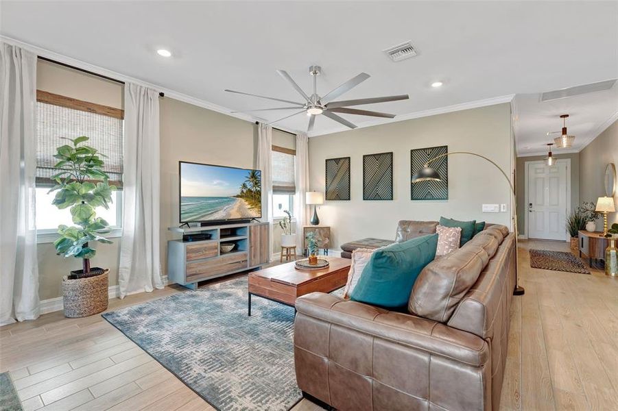 Furnished interior view inside a new home in , North Fort Myers (Image 7).