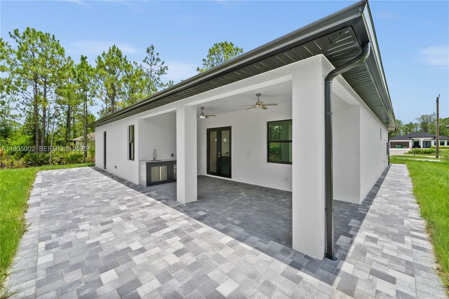 Exterior details and patio area of a home in , Naples (Image 28). Exterior details and patio area of a home in , Naples (Image 28).