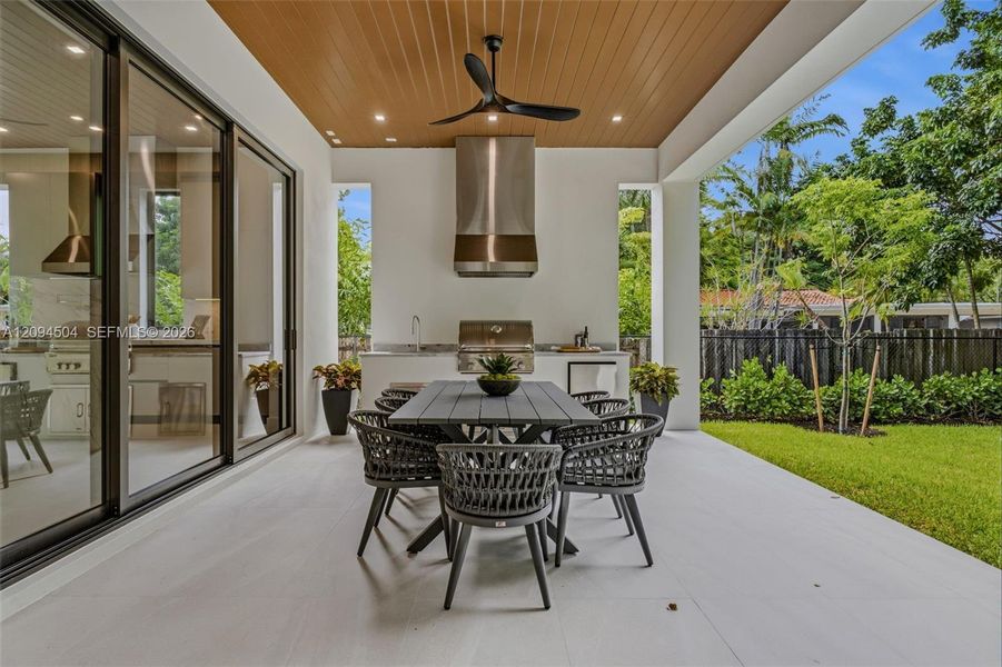 Exterior details and patio area of a home in , South Miami (Image 29).