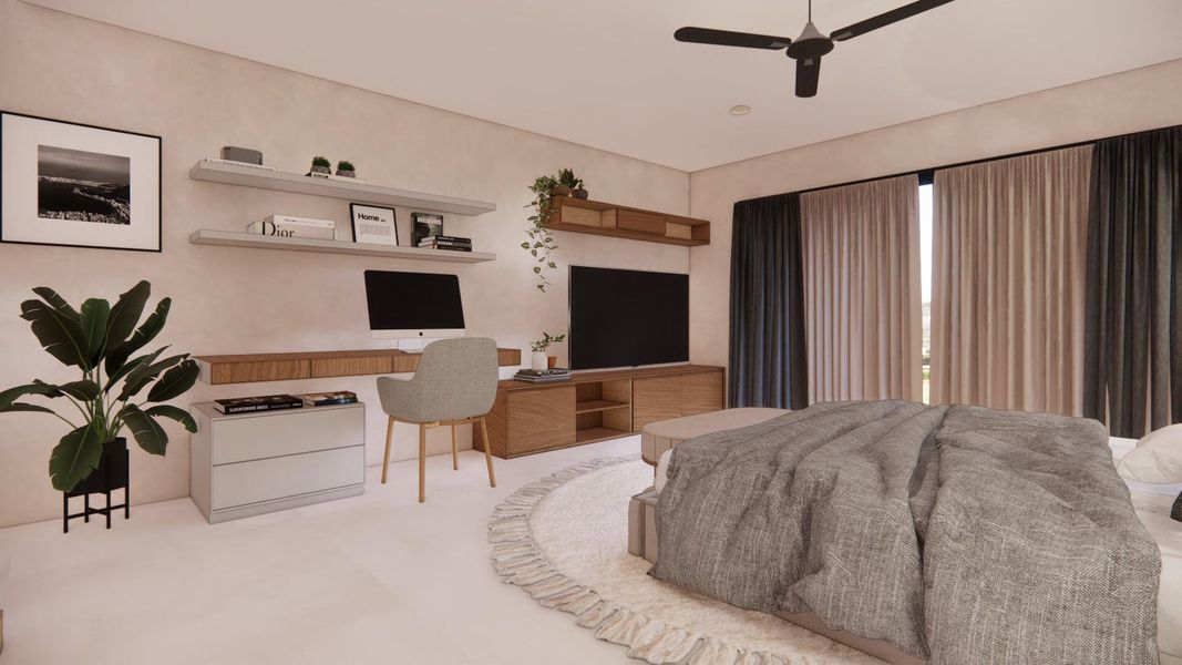 Furnished interior view inside a new home in , Boca Raton (Image 18). Furnished interior view inside a new home in , Boca Raton (Image 18).