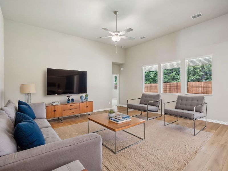 Furnished interior view inside a new home in Parks at Foster Crossing - Premier Series, Anna (Image 5).