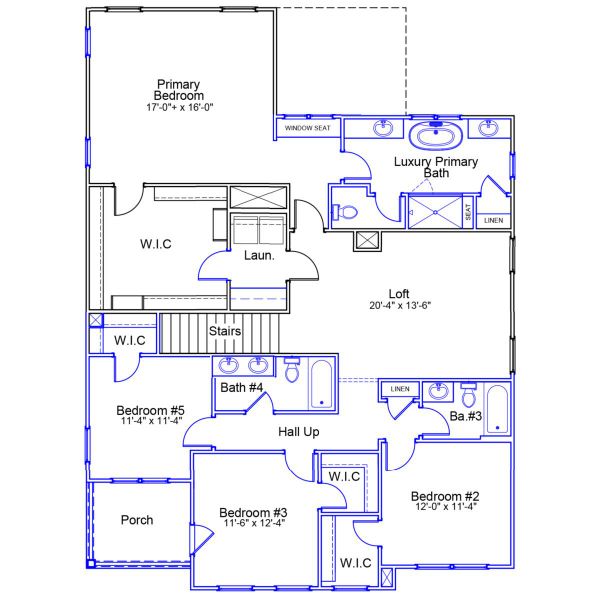2D floor plan layout of this home in East Wynd, Hampstead, NC (Image 6).