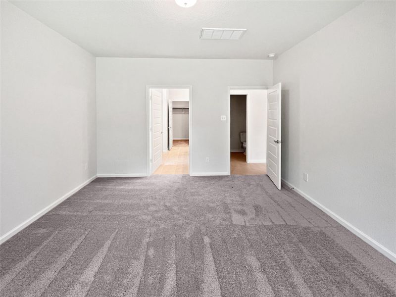 The Princeton II- Primary Bedroom. Home under construction, image used for illustrative purposes only, colors and options will vary. The Princeton II- Primary Bedroom. Home under construction, image used for illustrative purposes only, colors and options will vary.