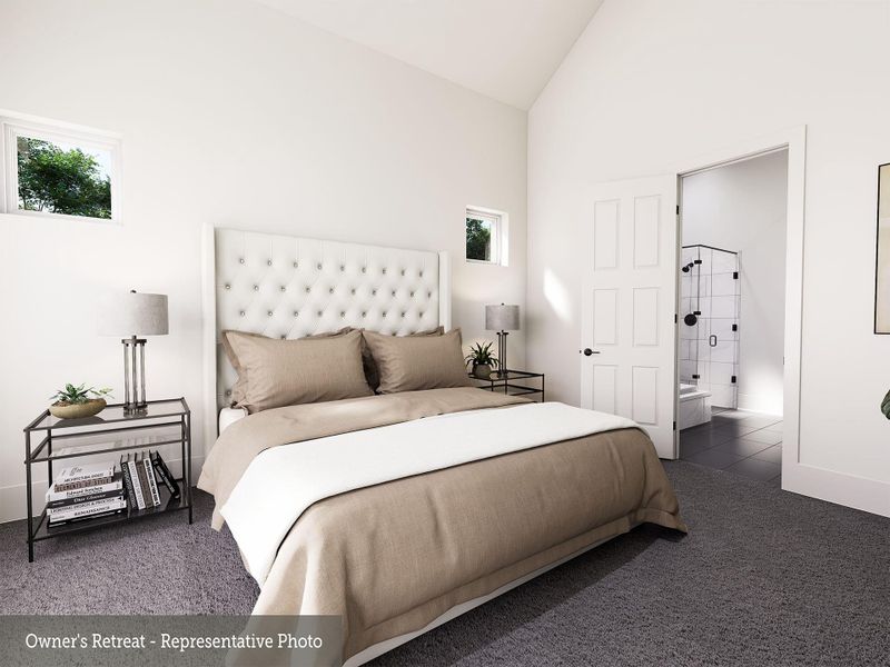 Furnished interior view inside a new home in COLTON - Reserve Collection, Todd Mission (Image 18).