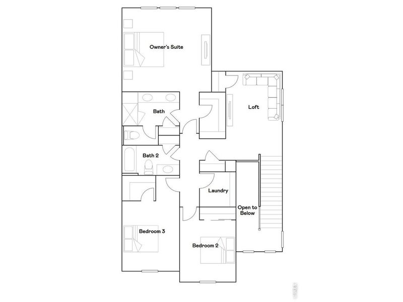 2D floor plan layout of this home in Timber Lark, Fort Collins, CO (Image 3). 2D floor plan layout of this home in Timber Lark, Fort Collins, CO (Image 3).