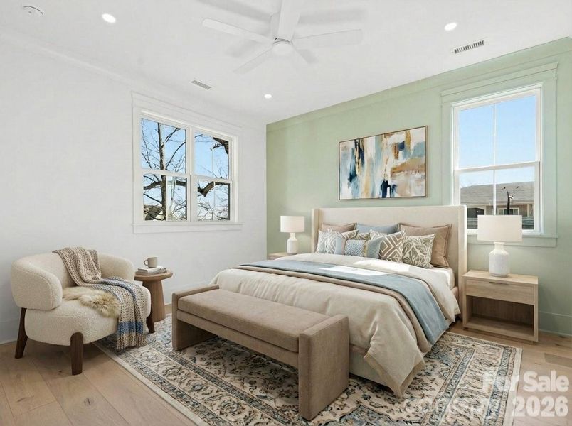 Furnished interior view inside a new home in , Charlotte (Image 18).