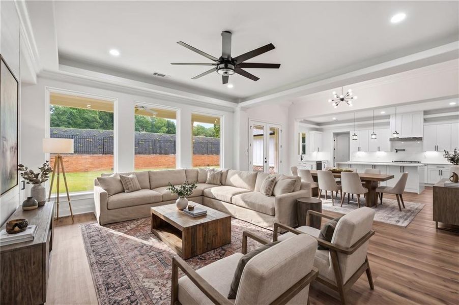 Furnished interior view inside a new home in , Commerce (Image 19). Furnished interior view inside a new home in , Commerce (Image 19).