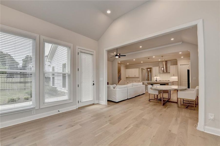 Furnished interior view inside a new home in Ellington Townhomes, Suwanee (Image 51).
