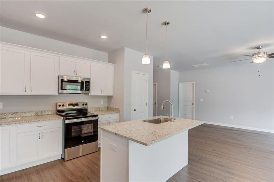 Furnished interior view inside a new home in , Clarkesville (Image 12).