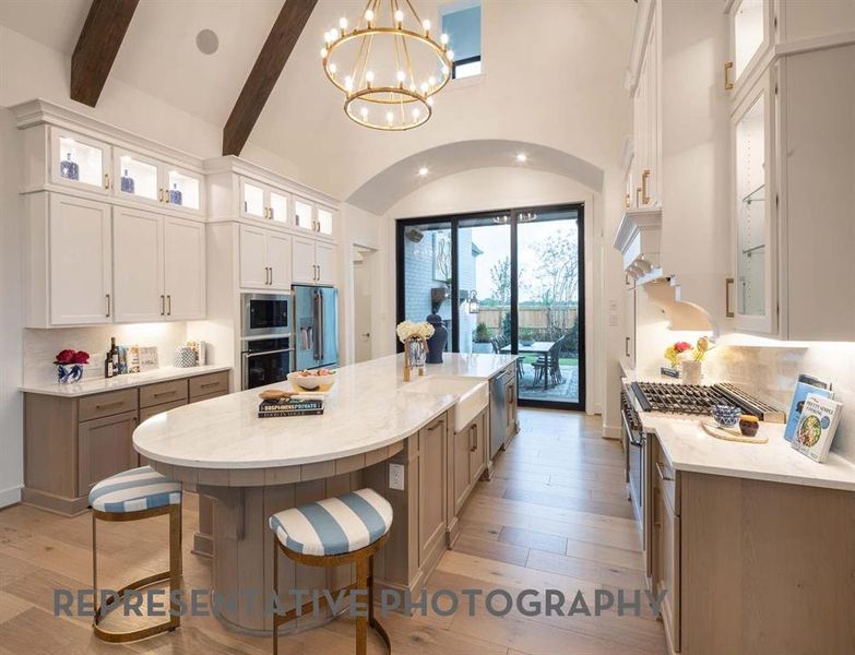 Furnished interior view inside a new home in Mustang Lakes, Celina (Image 8).