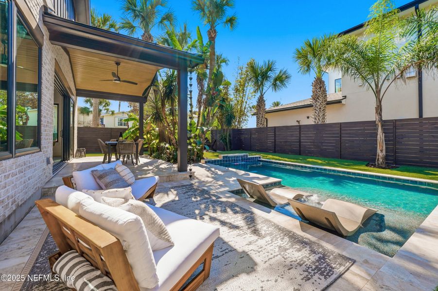 Exterior details and patio area of a home in , Neptune Beach (Image 30). Exterior details and patio area of a home in , Neptune Beach (Image 30).