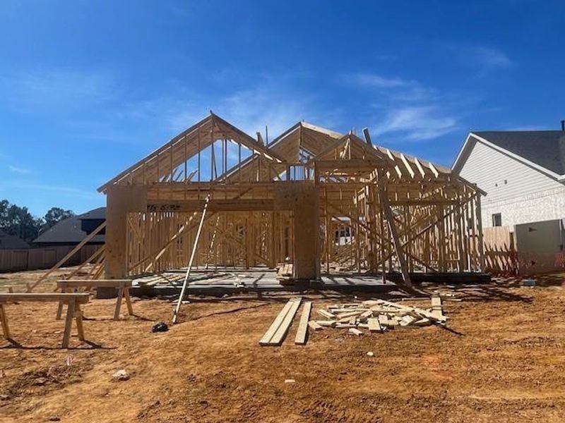 In-progress construction of a new home in Audubon, Magnolia, TX (Image 4).