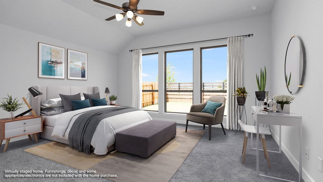 Furnished interior view inside a new home in Midline, Houston (Image 6).
