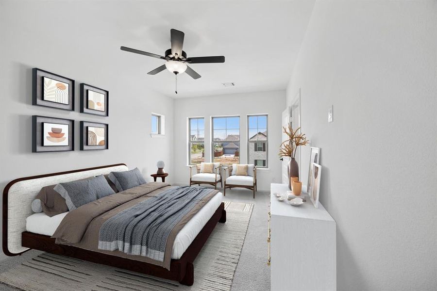 Furnished interior view inside a new home in Karis - Cottage Series, Crowley (Image 6).