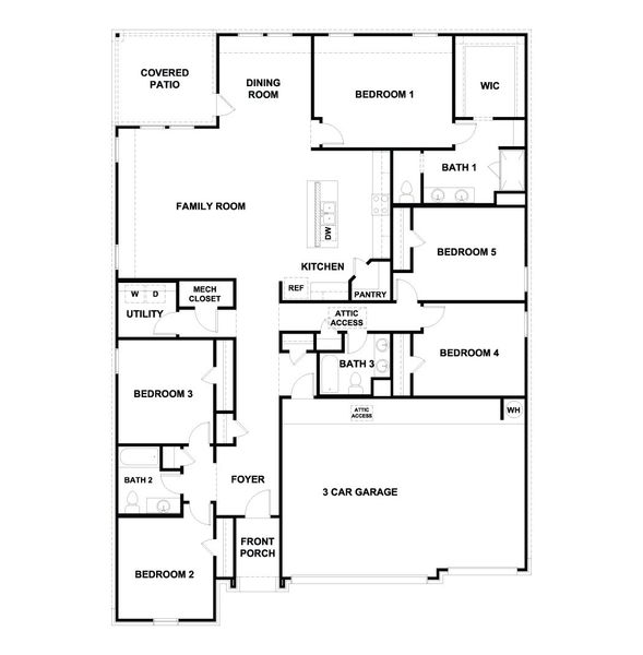 2D floor plan layout of this home in Riverview, Georgetown, TX (Image 3). 2D floor plan layout of this home in Riverview, Georgetown, TX (Image 3).