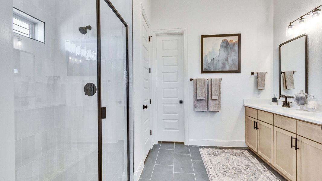 Representative furnished interior of a home built from the Palm by DRB Homes in Revelry, Del Valle (Image 12).