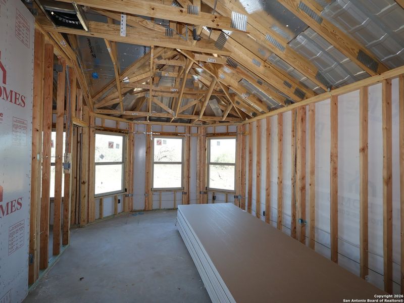 In-progress construction of a new home in Chaparral Ranch, Floresville, TX (Image 36).