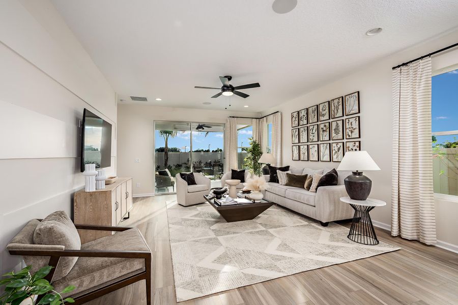 Living Room | Meadowood | New Homes in Florida by Landsea Homes