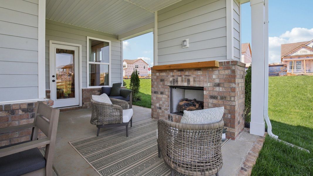 Representative furnished interior of a home built from the Lassiter by DRB Homes in Cottages of Bearwood, Mount Pleasant (Image 45).
